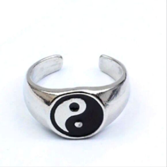 Retro Style Harmony Symbol Alloy Fashion Accessories Ring - Picture 4 of 10